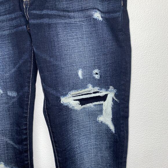 BKE Buckle Black Ankle Skinny Fit No. 53 Jeans Women’s 27 Distressed Blue Denim - Picture 5 of 14